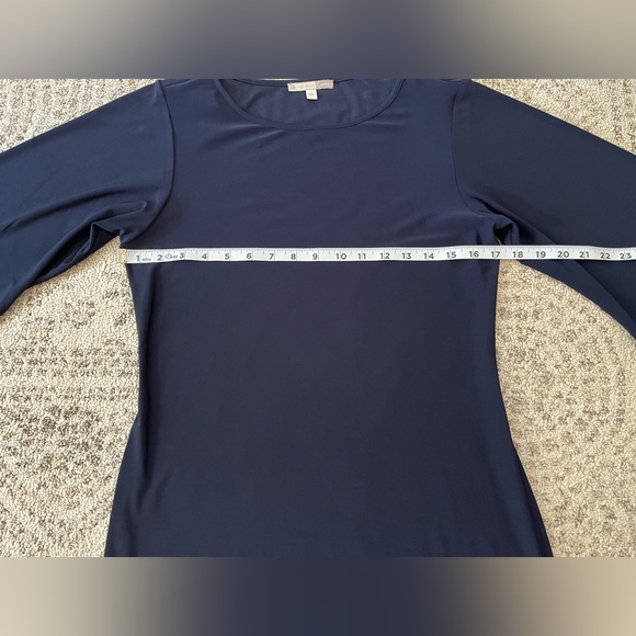 NWT Dressbarn Bell Sleeve Navy Dress - Picture 7 of 10